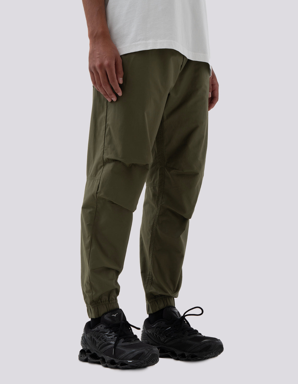 4050 Asym Track Pants Olive OG-107F