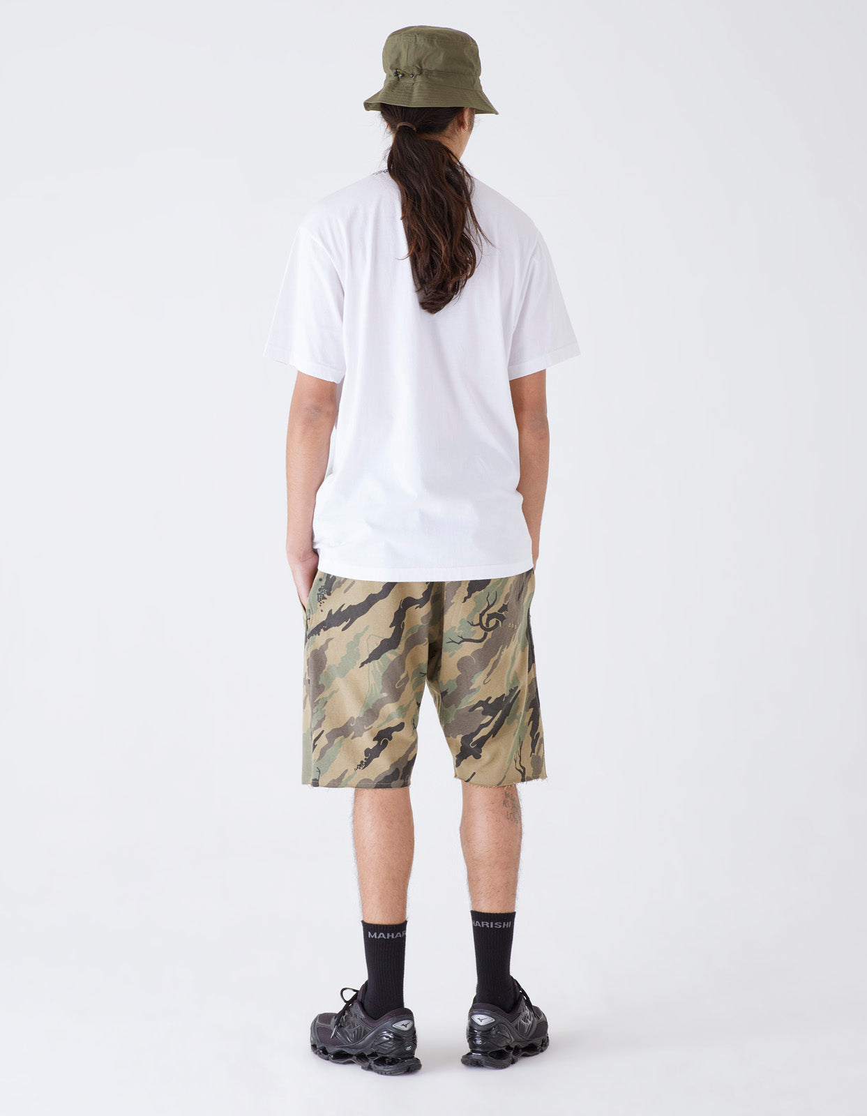 4321 DPM: Bonsai Forest Organic Camo Sweat Shorts