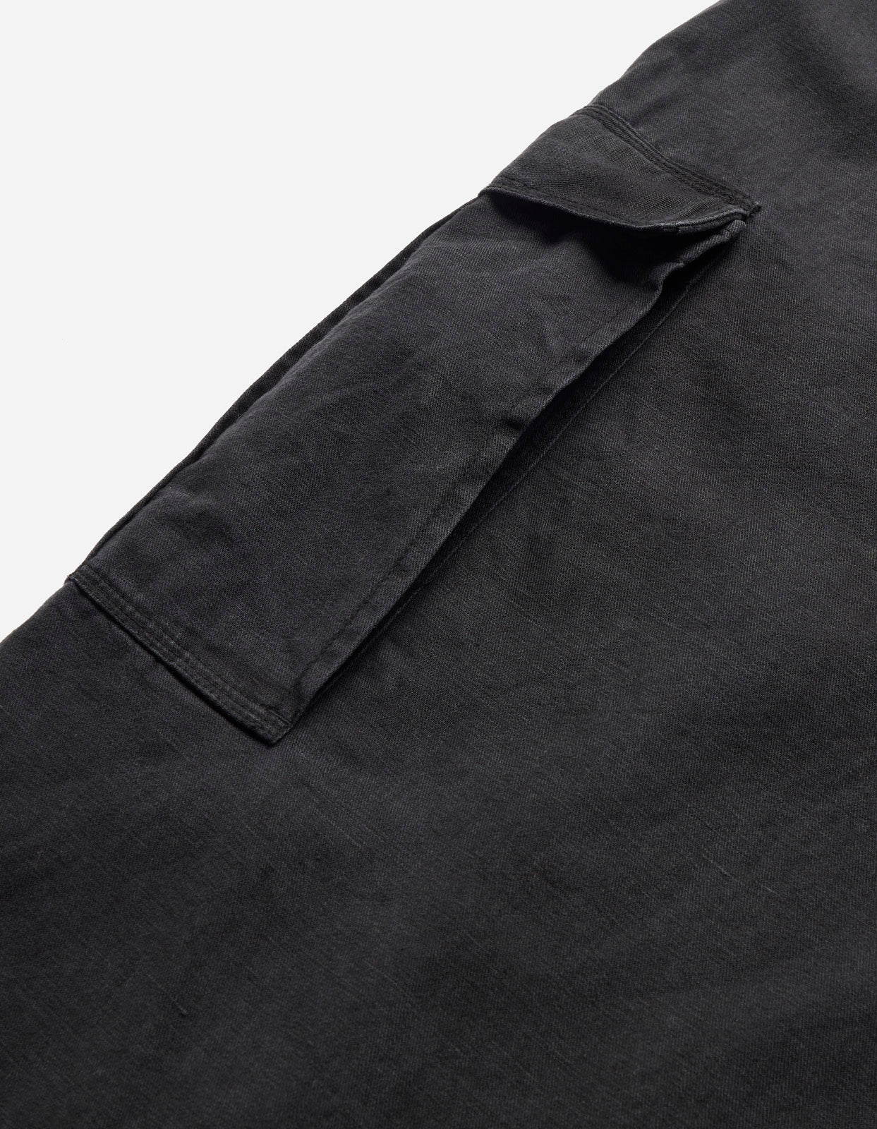 4511 Cropped U.S. Hakama Track Pants Black