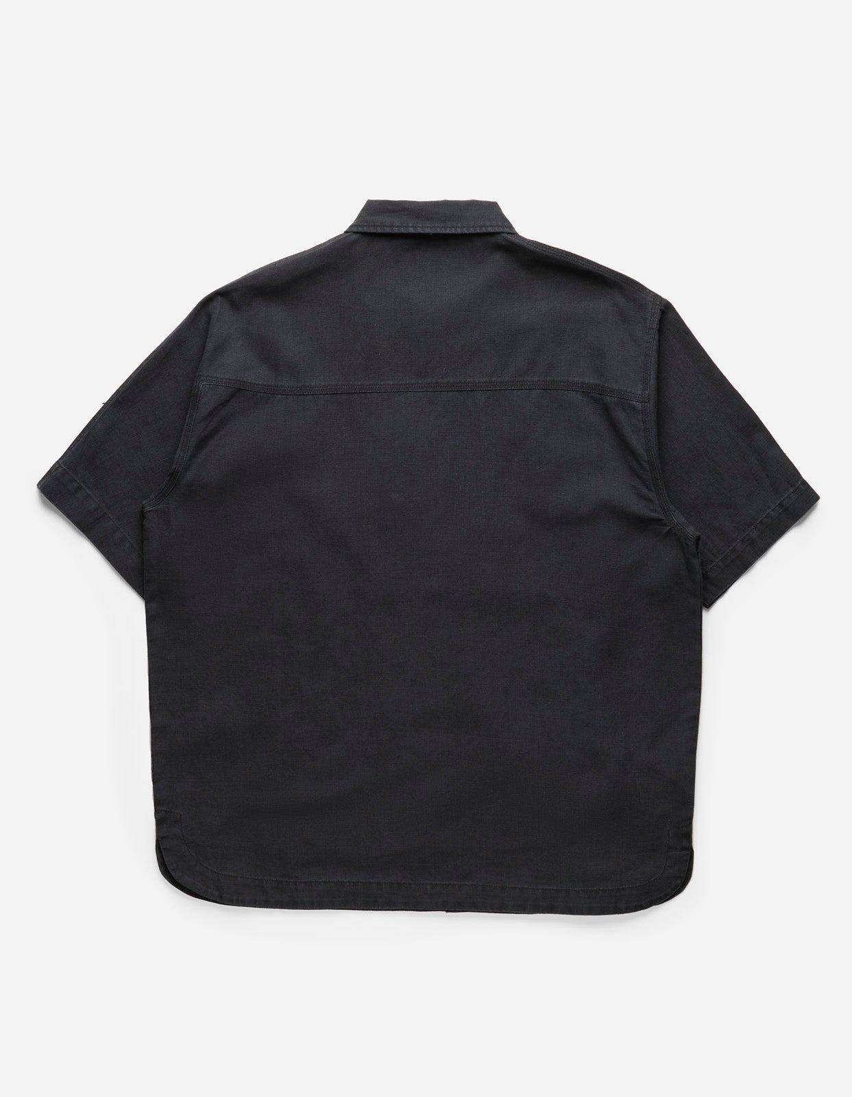 4512 Asym Monk Shirt Black