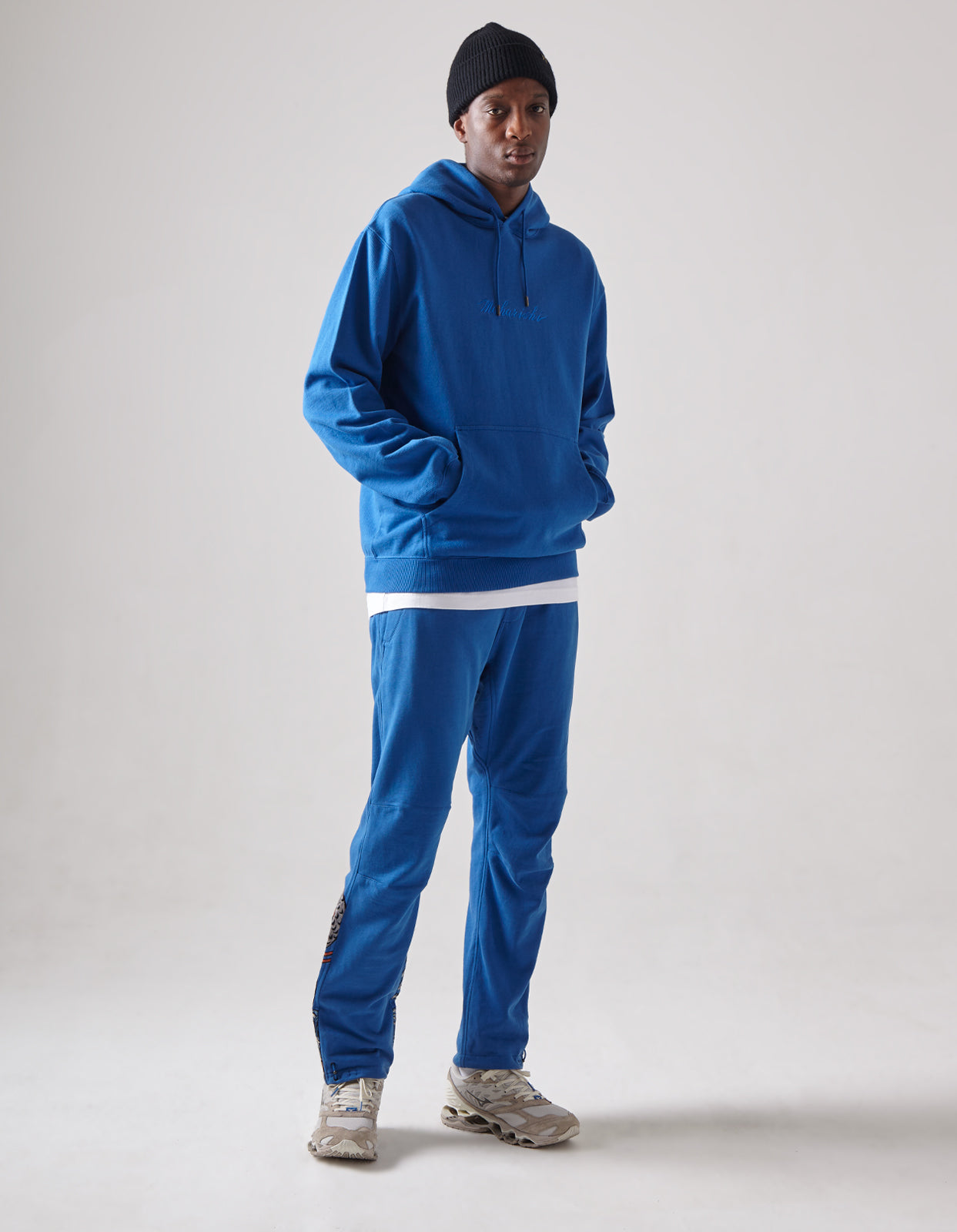 4622 Maharishi Organic Hooded Sweat Workwear Blue