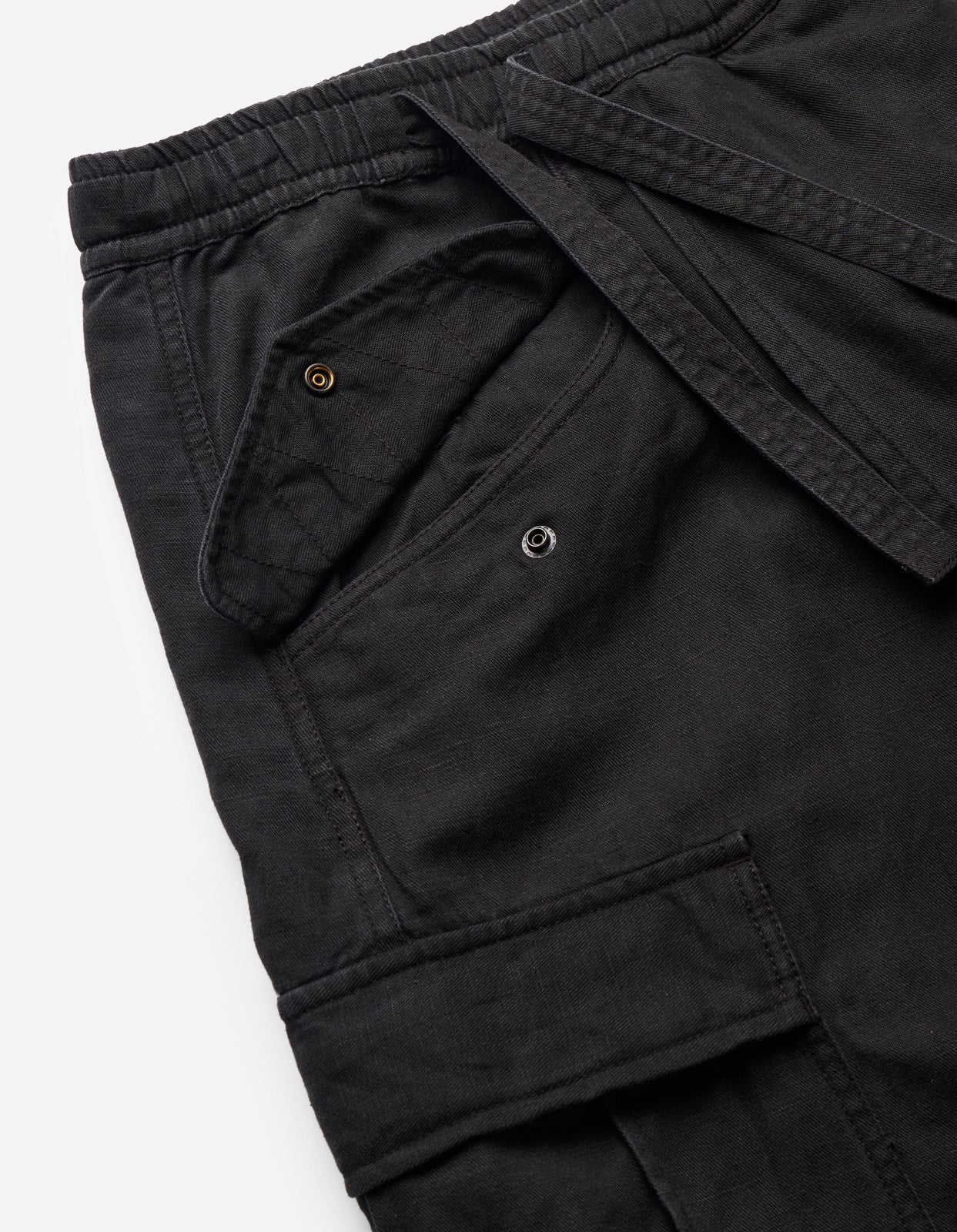 7398 WR Asym Cargo Hakama Pants Black