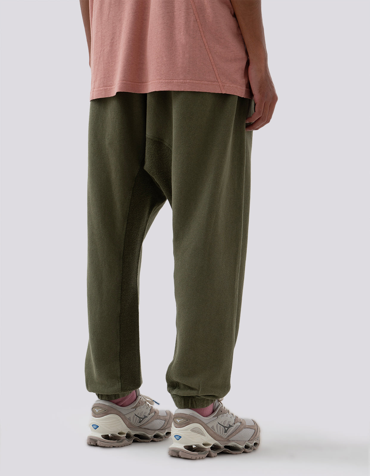 5003 Kesagiri Hemp Low Sweatpants Olive OG-107F