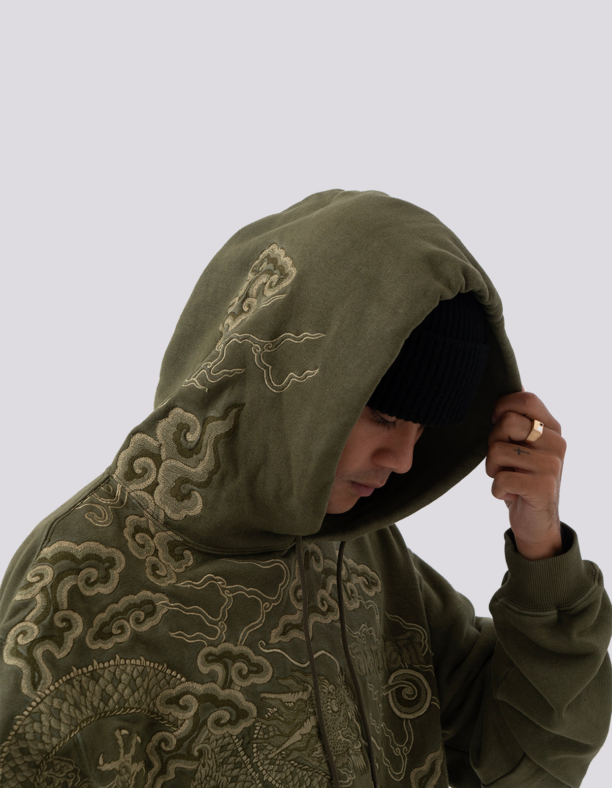 5014 30th Anniversary Hooded Sweat Olive