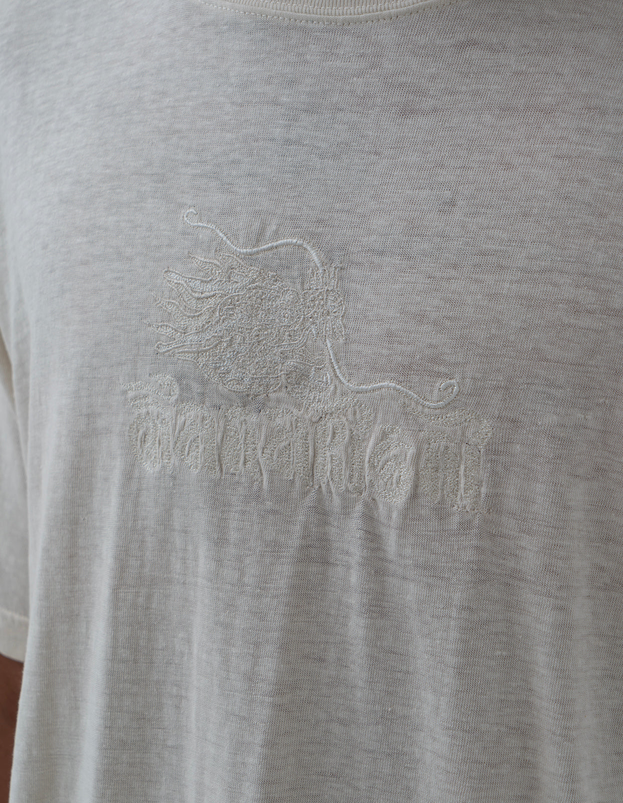 5019 30th Anniversary Dragon T-Shirt Ecru