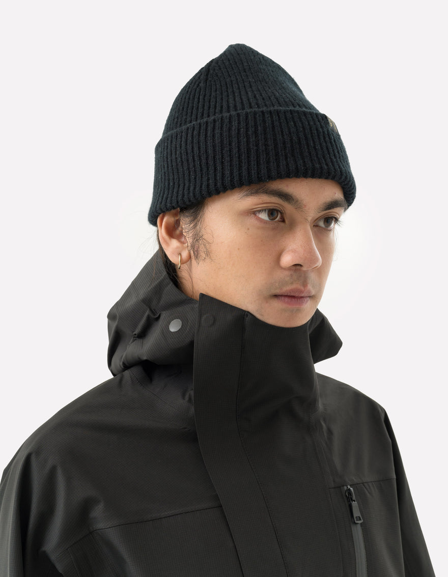 7185 Waterproof 3L Asym Storm Parka Black