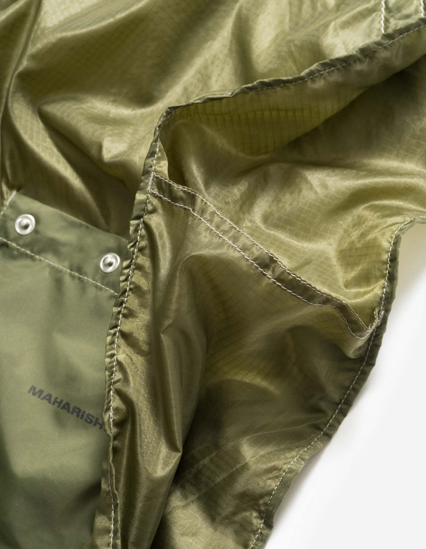 5073 Upcycled Rollaway Shopping Bag Olive