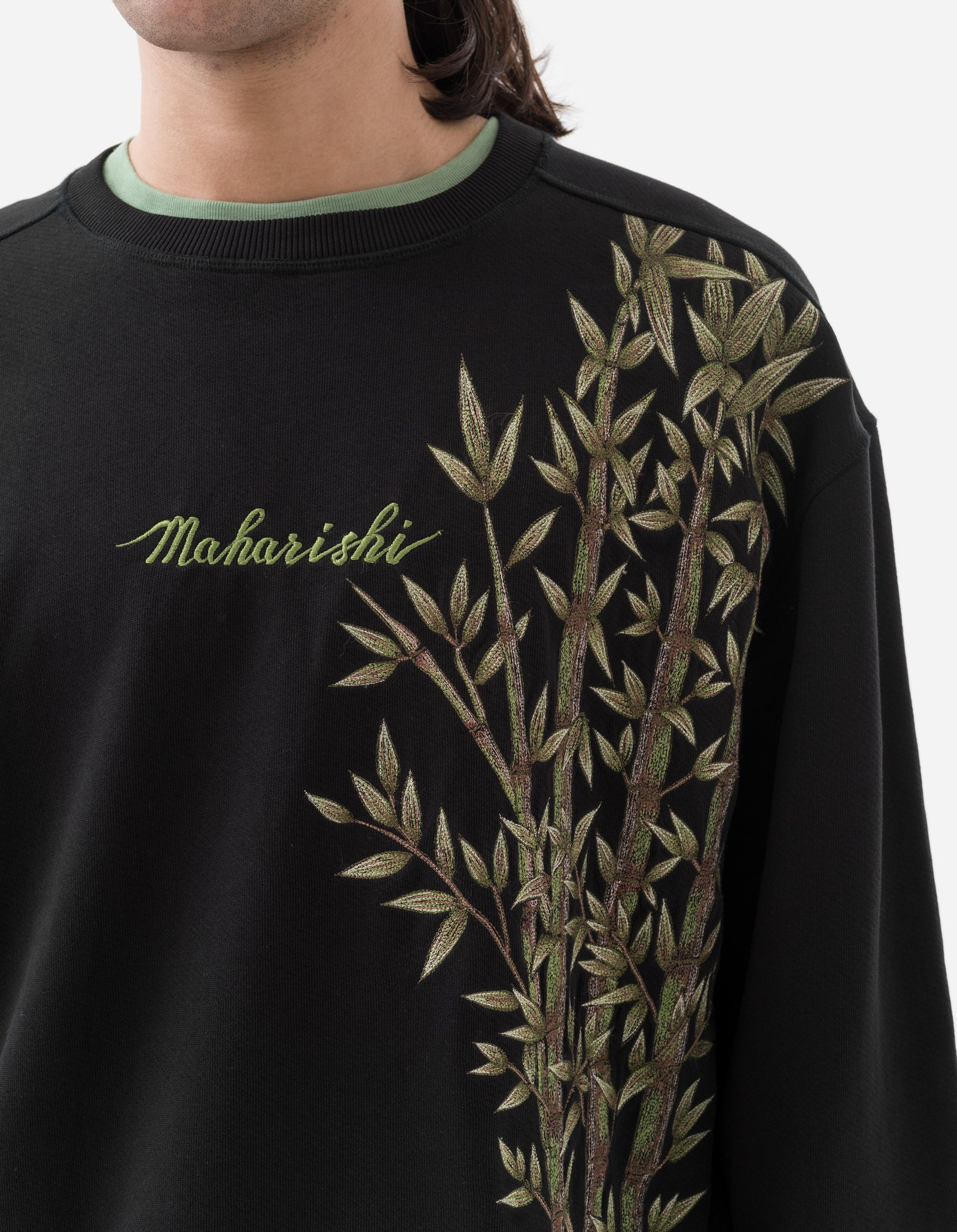 5079 Bamboo Vintage Crew Sweat Black