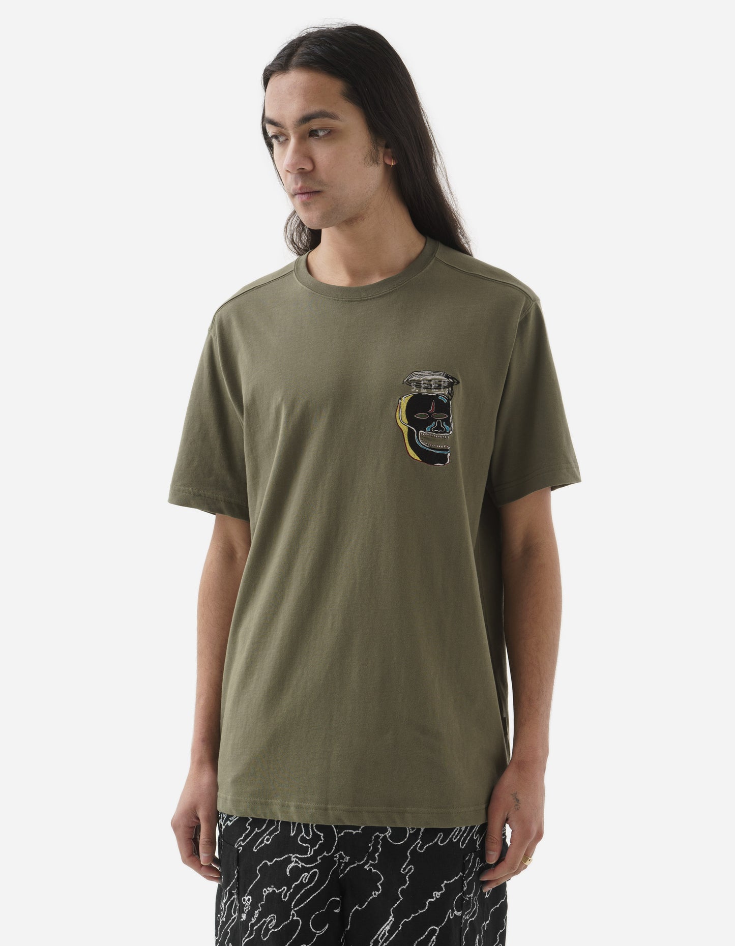 5141 Maha Basquiat 5.EEP T-Shirt Olive-OG-107F