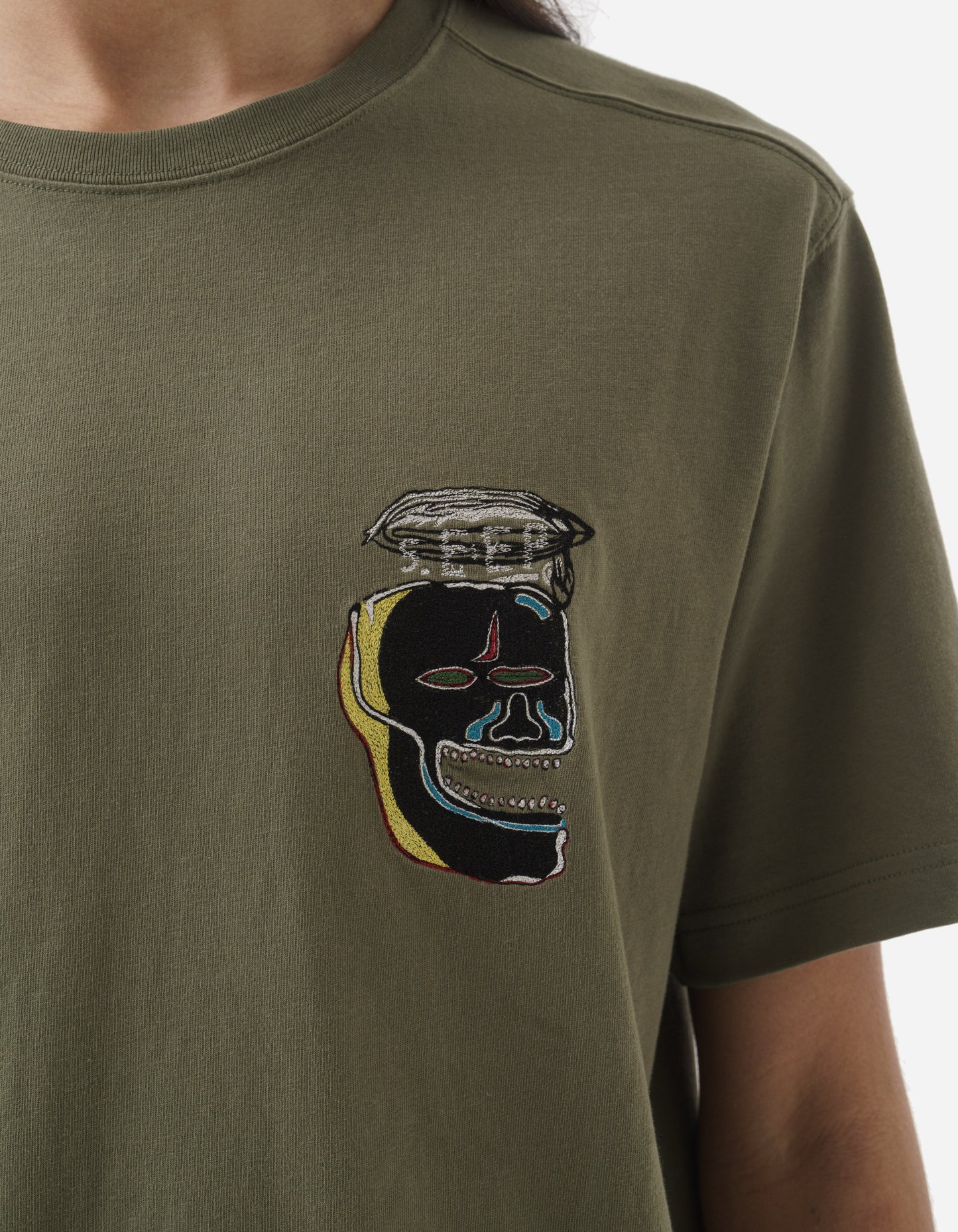 5141 Maha Basquiat 5.EEP T-Shirt Olive-OG-107F