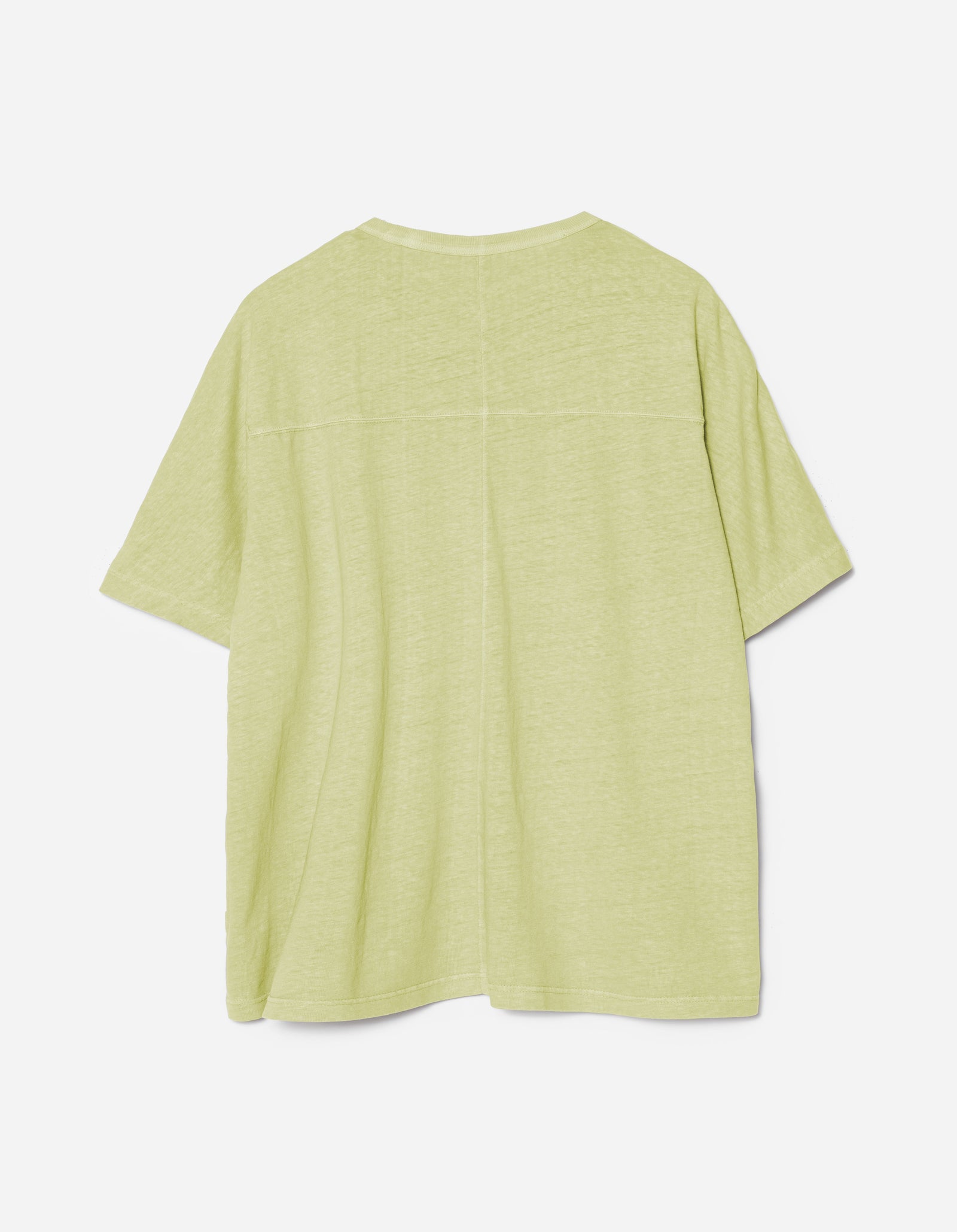 5234 Hemp Cross Loose S/S T-Shirt Moss Green