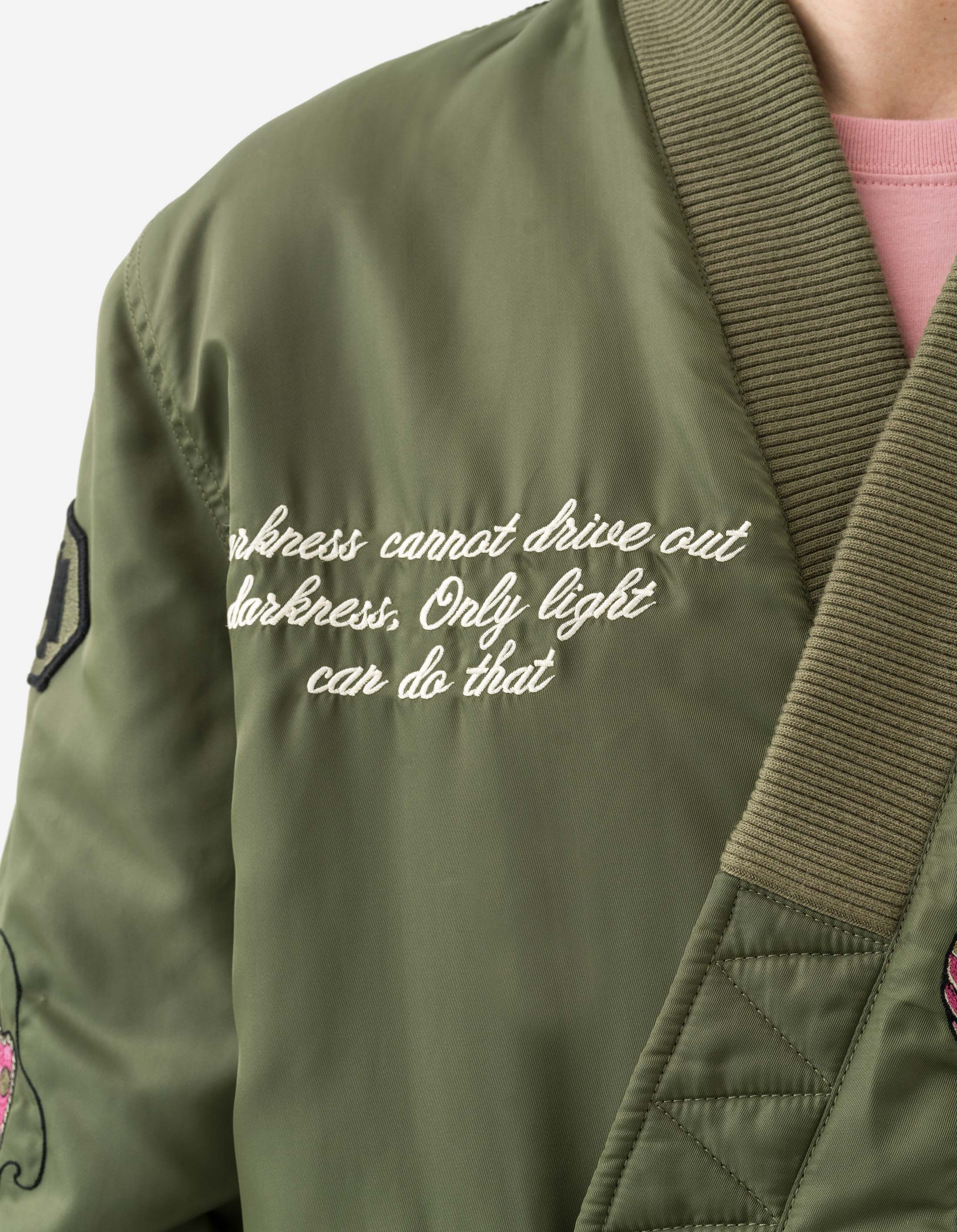 6006 Year of the Snake MA1 Kimono Olive OG-107F – Maharishi