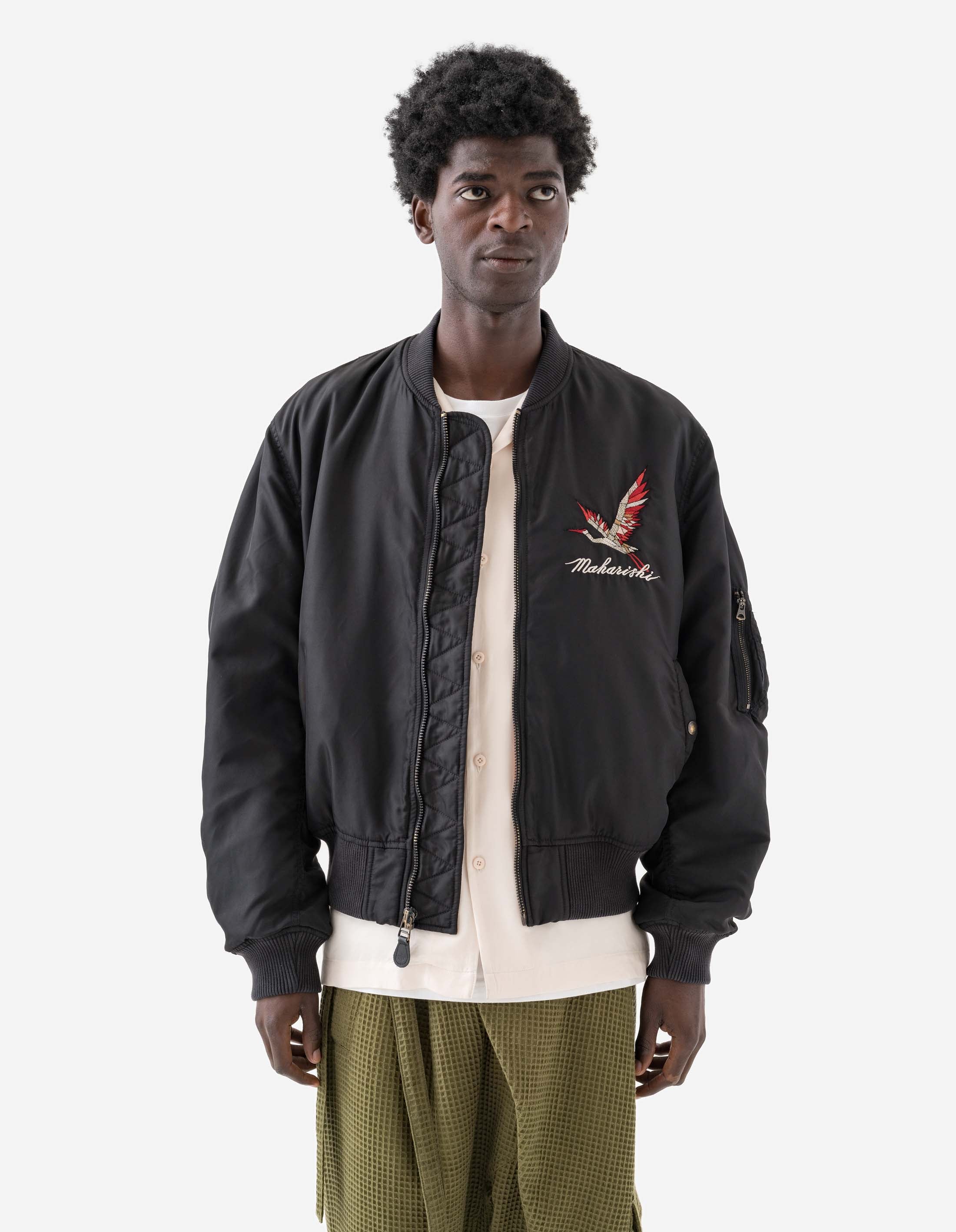 ジャケット・アウター 00s Ma-1 flight nylon jacket design Flight Nylon – Maharishi