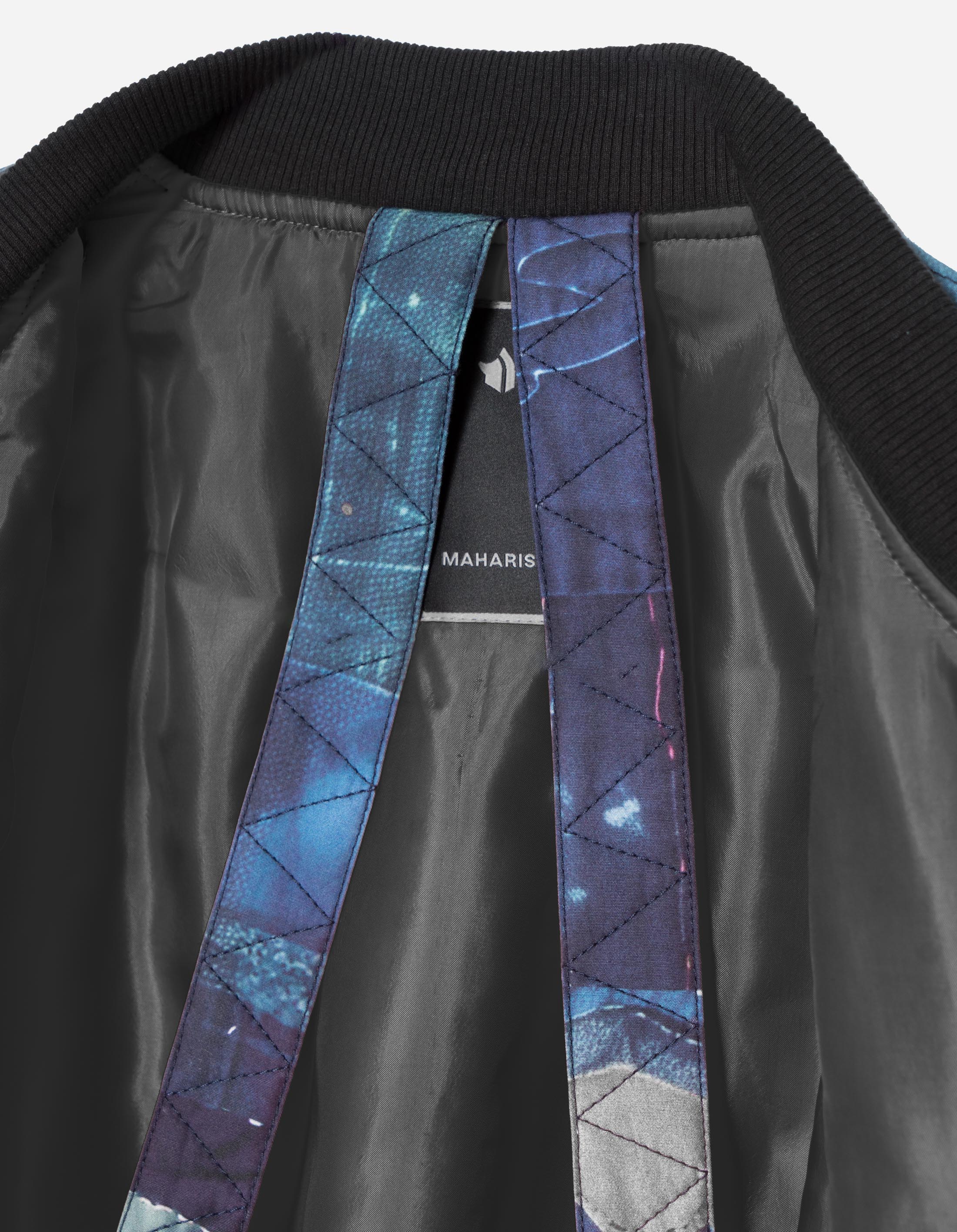 6227 Boro Crane Monk MA1 Embroidered Jacket Indigo – Maharishi