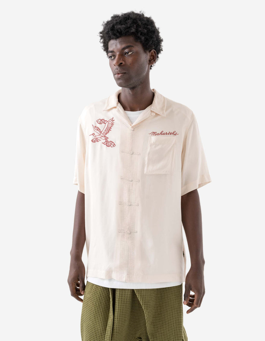 6234 Year of the Crane Shirt Ecru