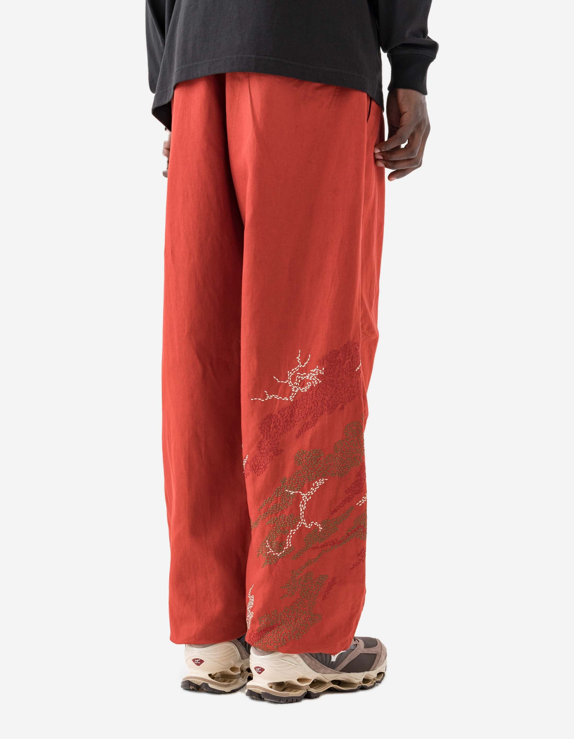 6237 Sashiko Bonsai Track Pants Redwood – Maharishi