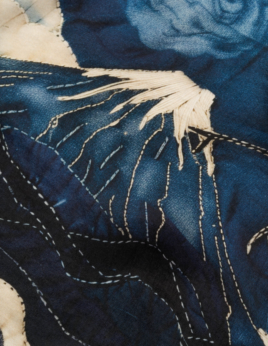6246 Boro Crane Bandana Indigo
