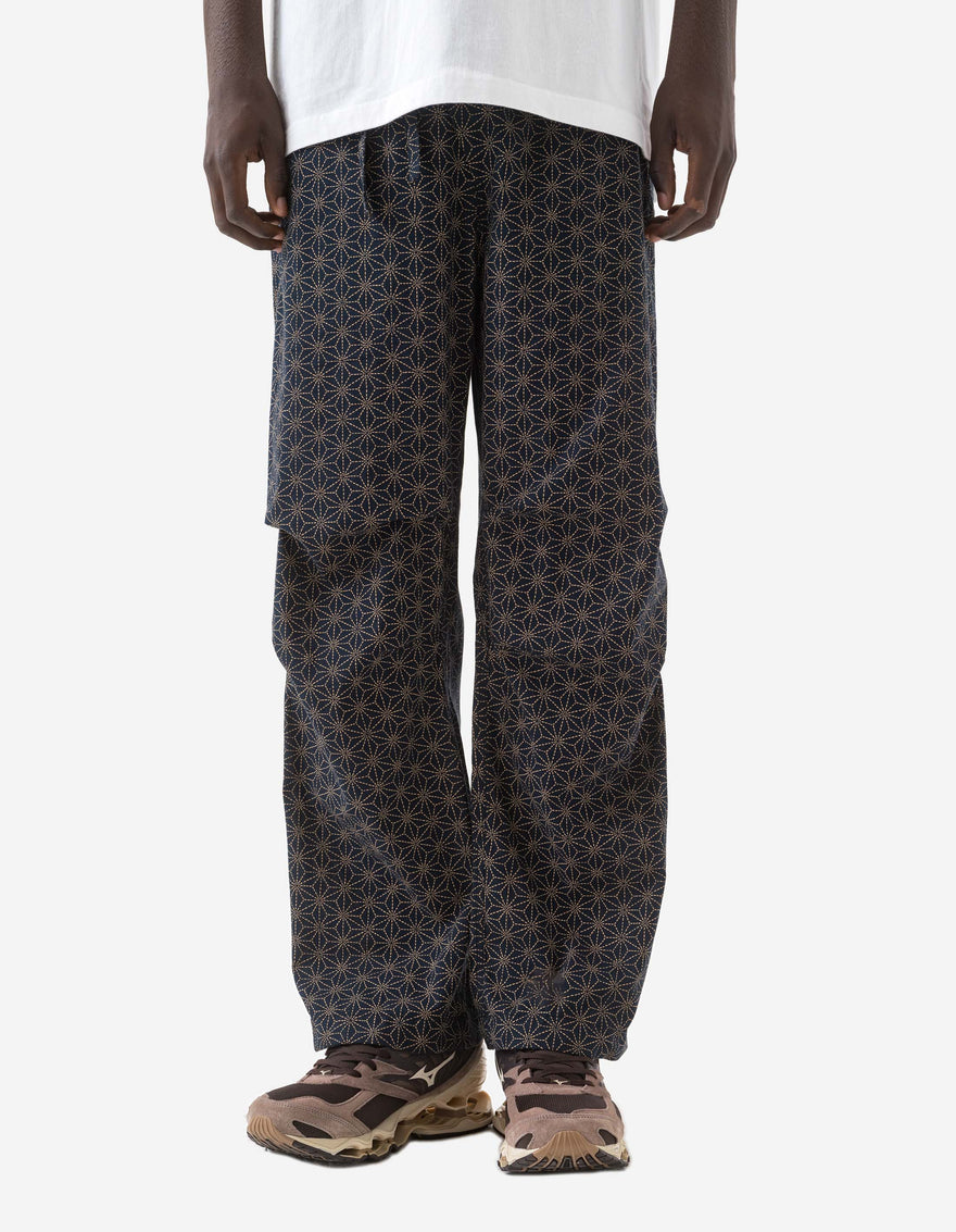 6240 Wagara Asym Loose Track Pants Navy