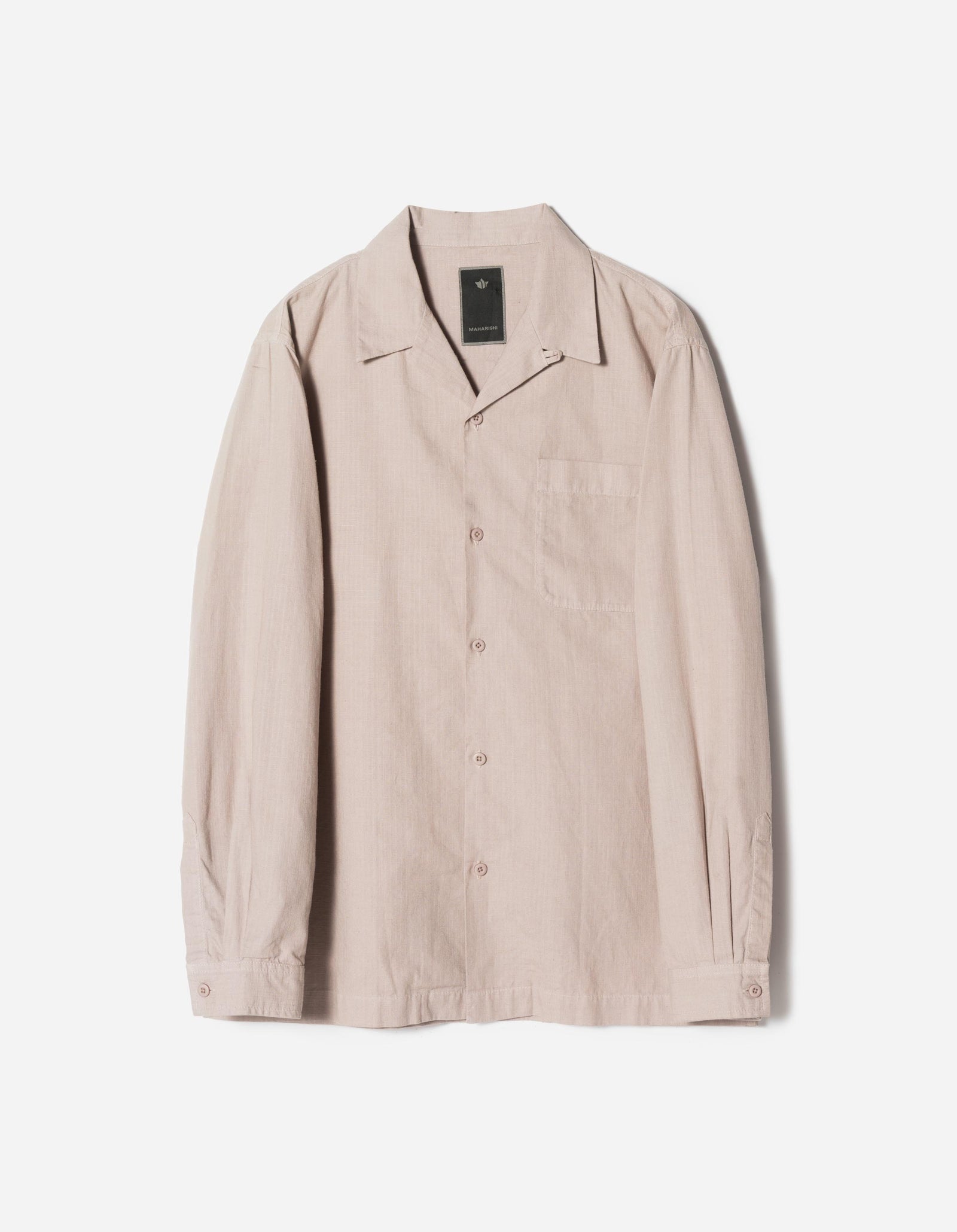 7101 L/S Camp Collar Shirt Taupe