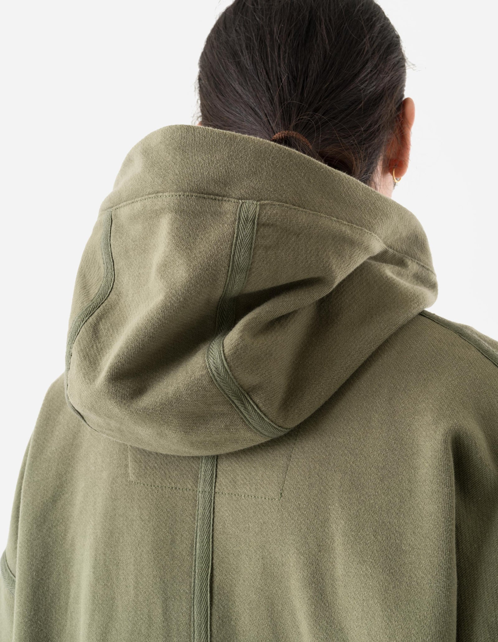 7131 Kimono Hooded Sweat Olive OG-107F