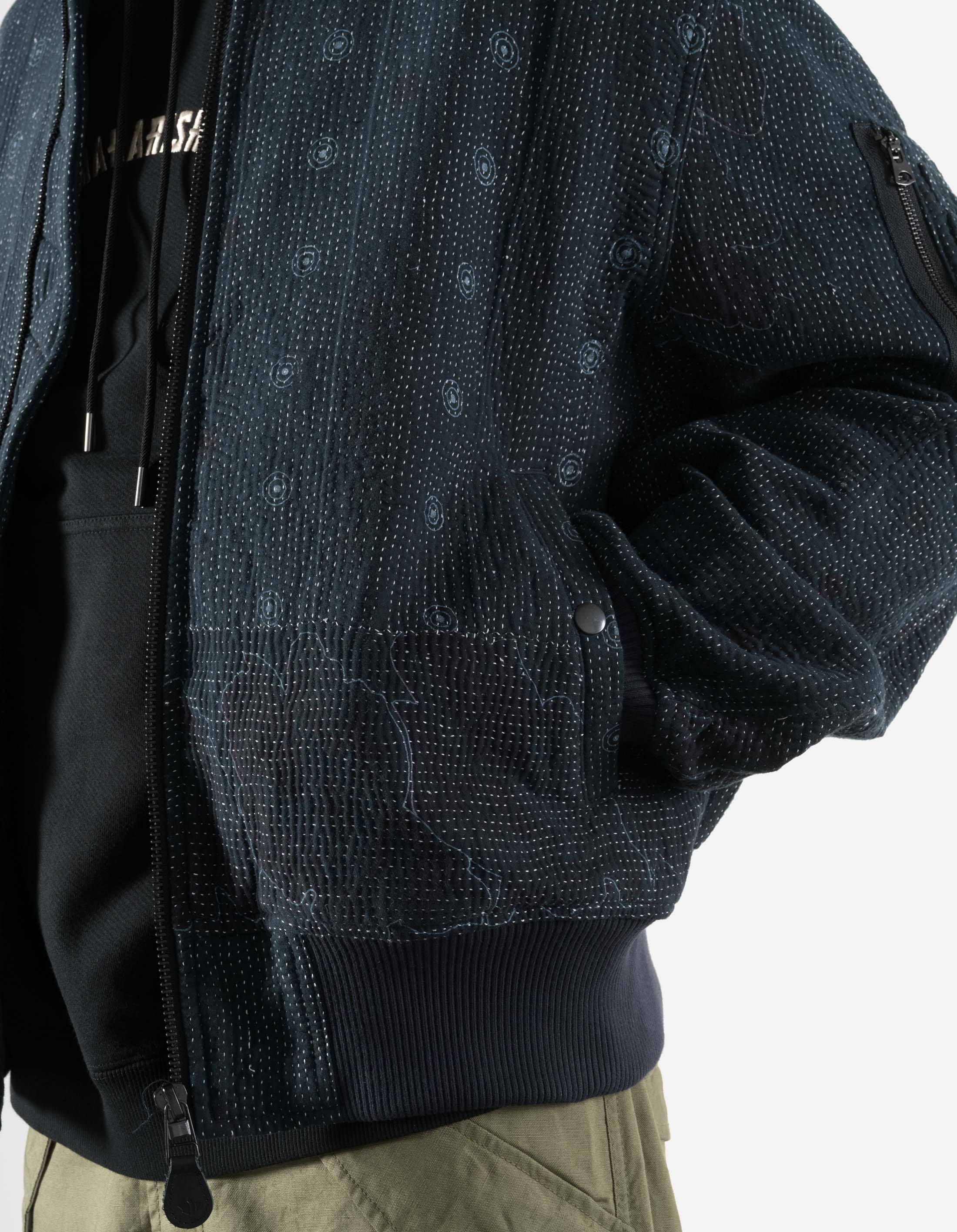 7178 Upcycled MA-1 Jacket Vintage Navy – Maharishi