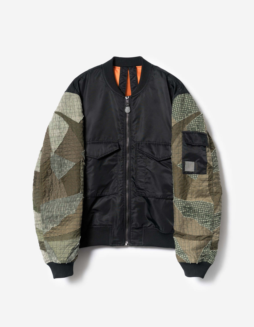 7183 M.A.F MA1 Flight Jacket Black