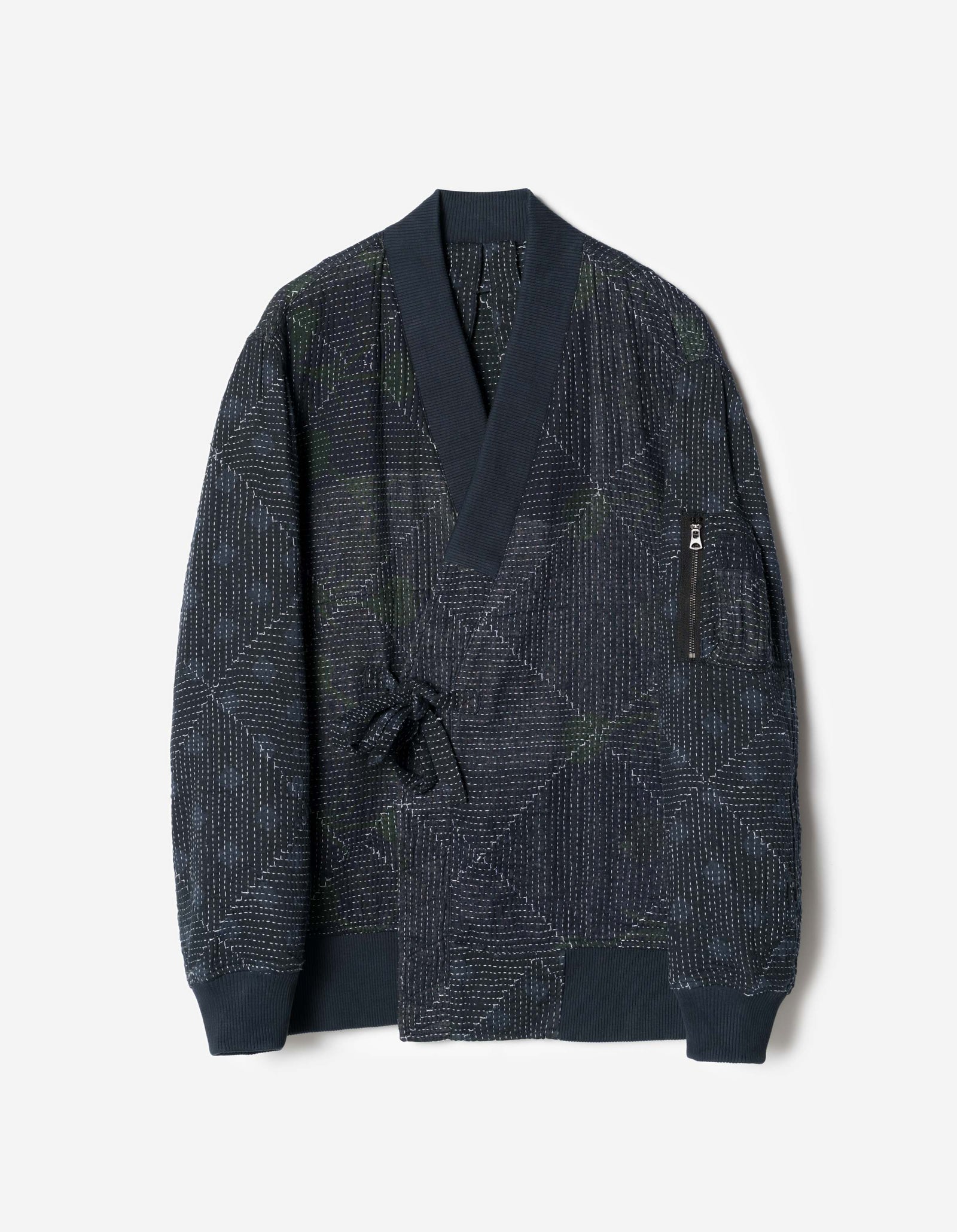 7186 Upcycled MA1 Kimono Navy