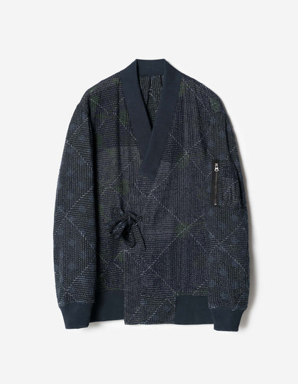 7186 Upcycled MA1 Kimono Navy