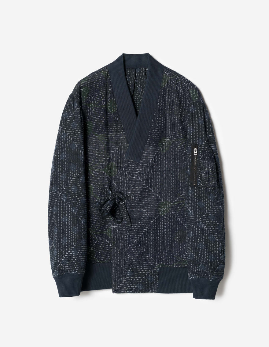 7186 Upcycled MA1 Kimono Navy