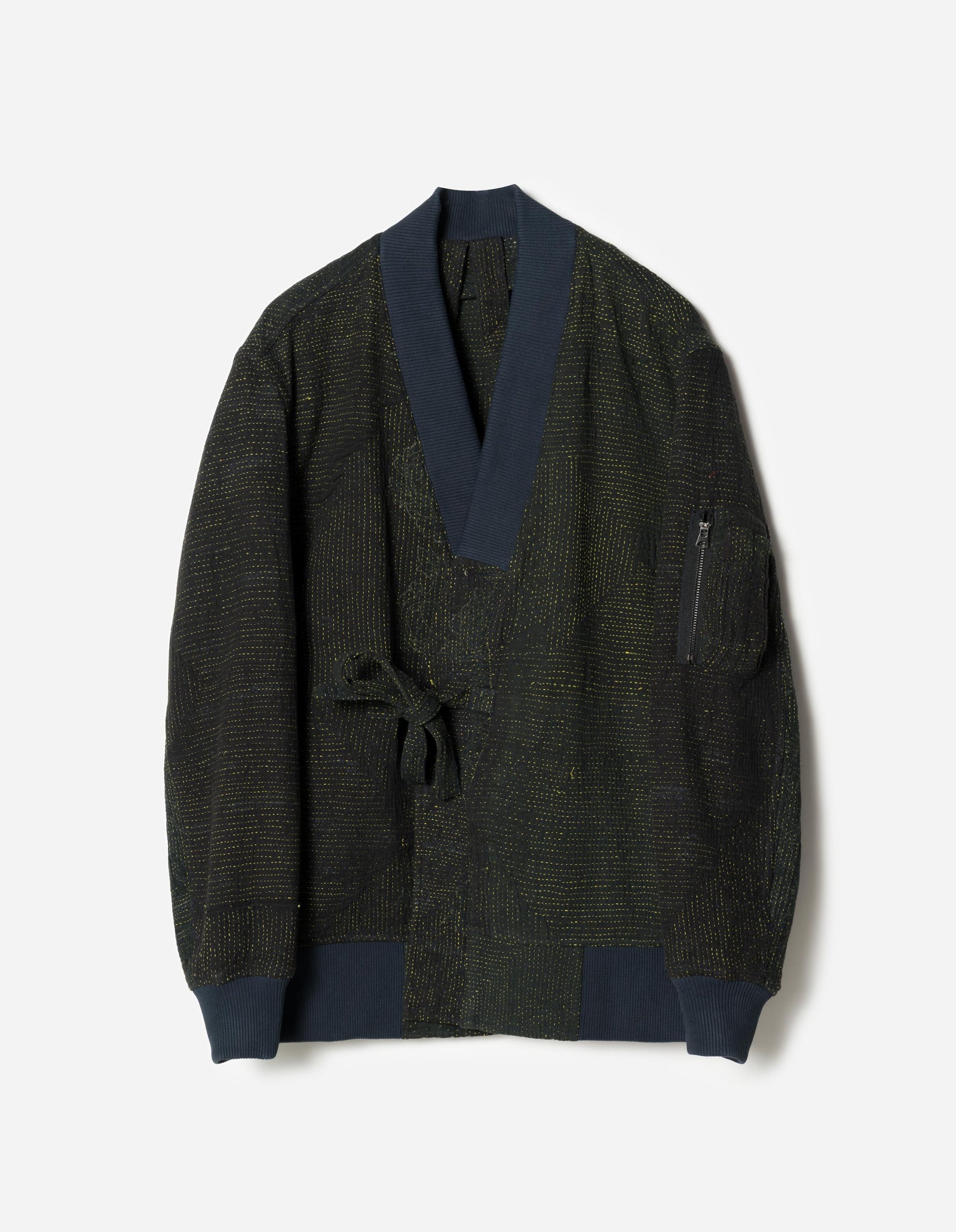 7186 Upcycled MA1 Kimono Navy