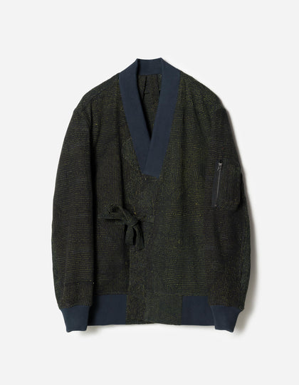 7186 Upcycled MA1 Kimono Navy