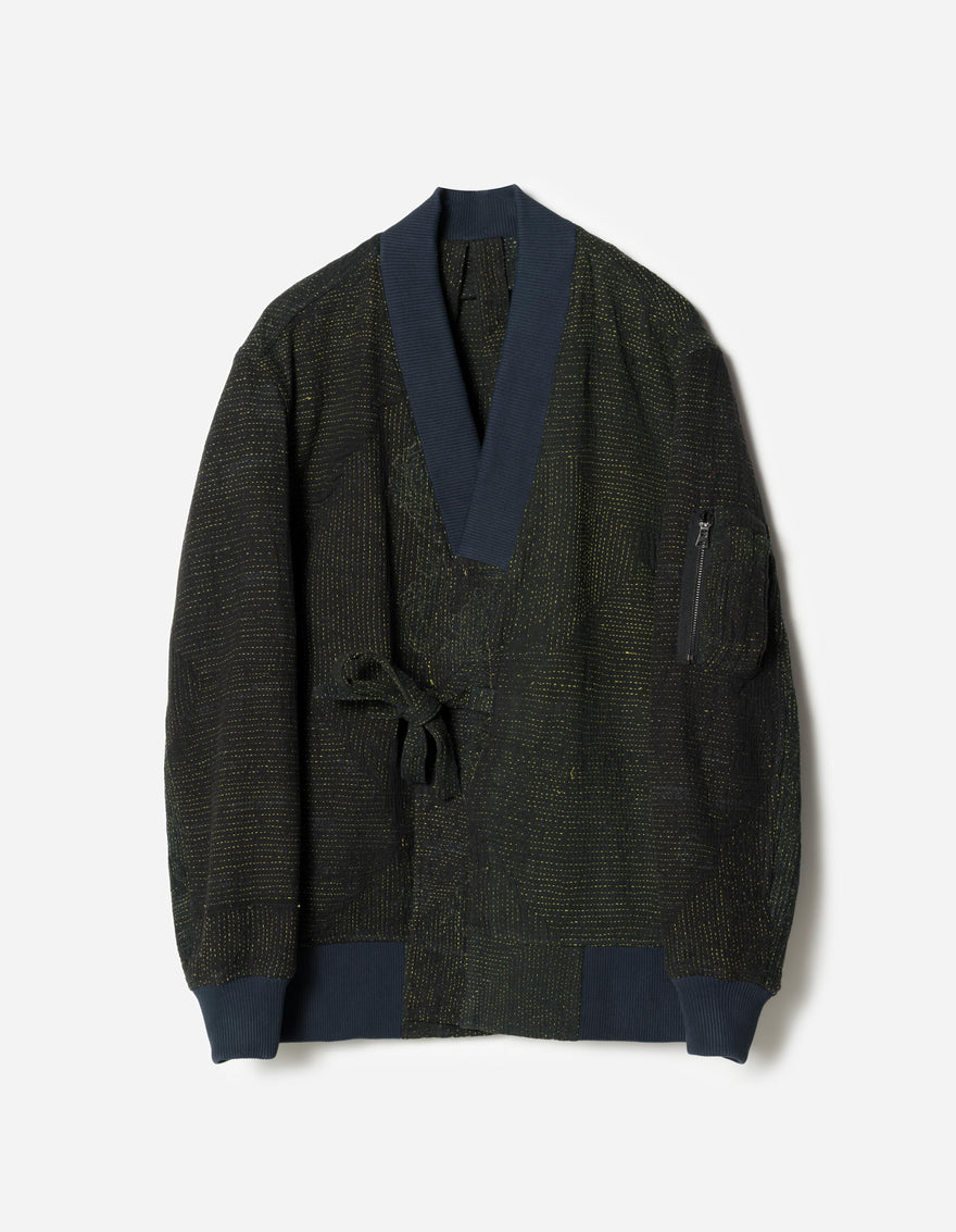 7186 Upcycled MA1 Kimono Navy