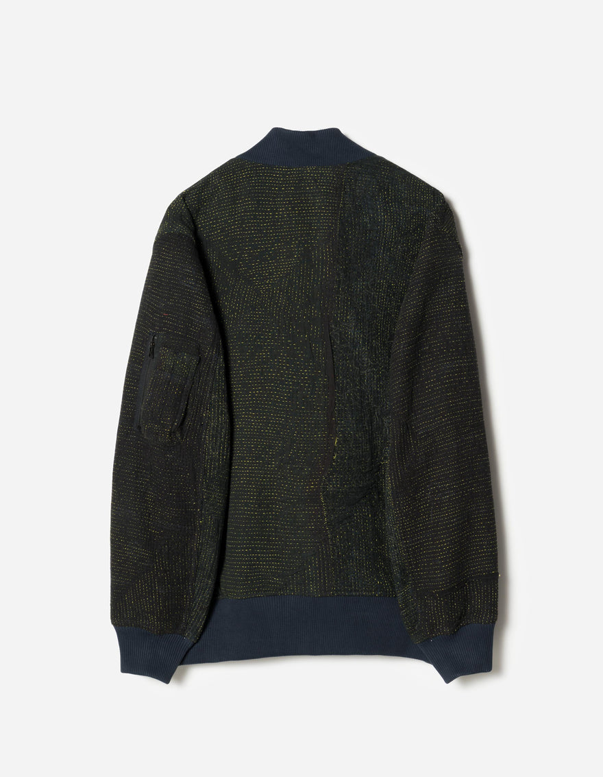 7186 Upcycled MA1 Kimono Navy