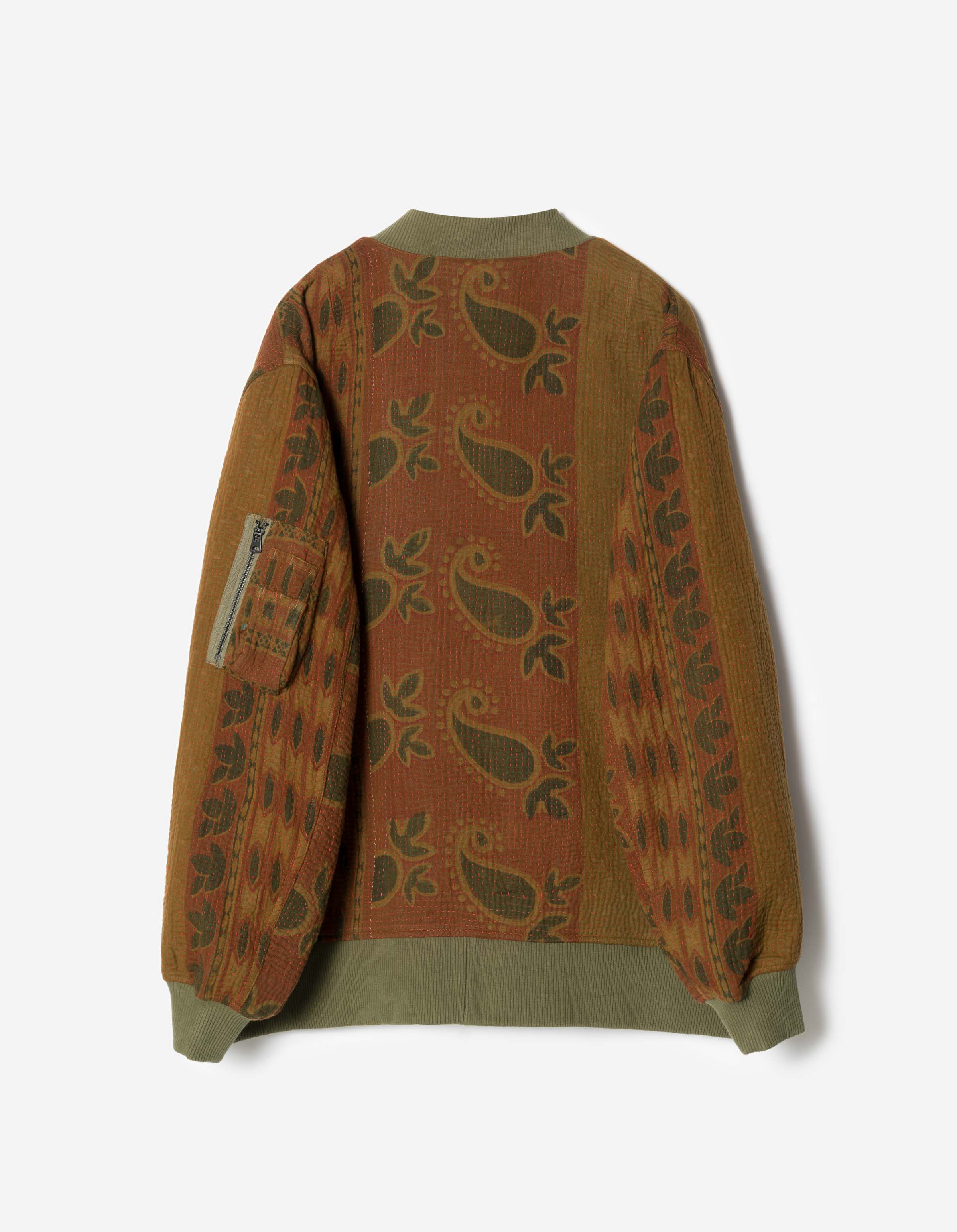 7186 Upcycled MA1 Kimono Olive – Maharishi