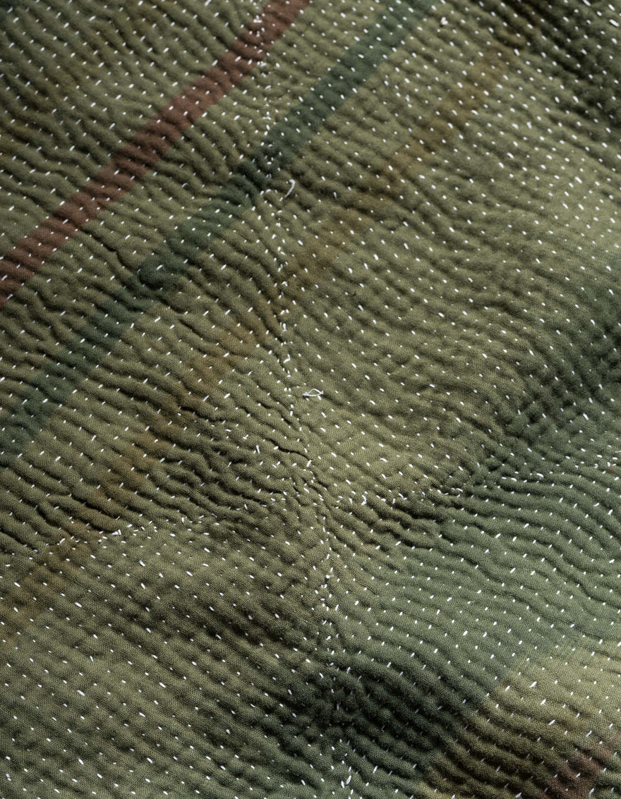 7196 Upcycled Blanket Olive