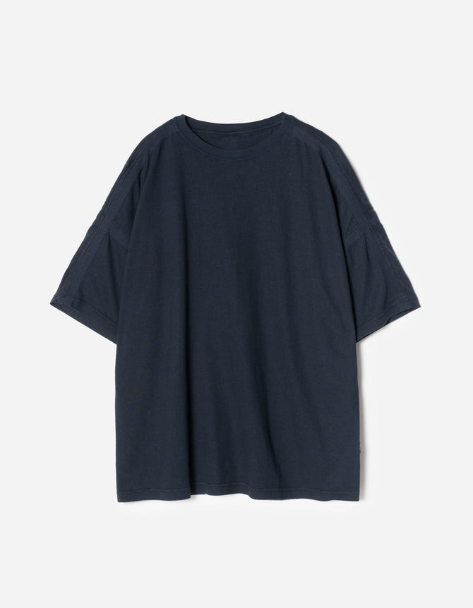 7210 Cotton Hemp Kimono T-shirt Navy