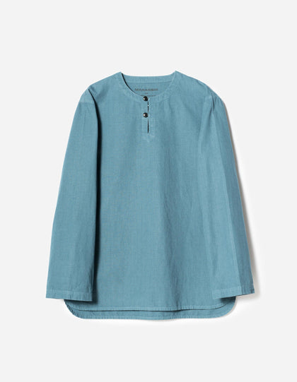 7216 Hemp Ripstop Kurta Shirt Airforce Blue