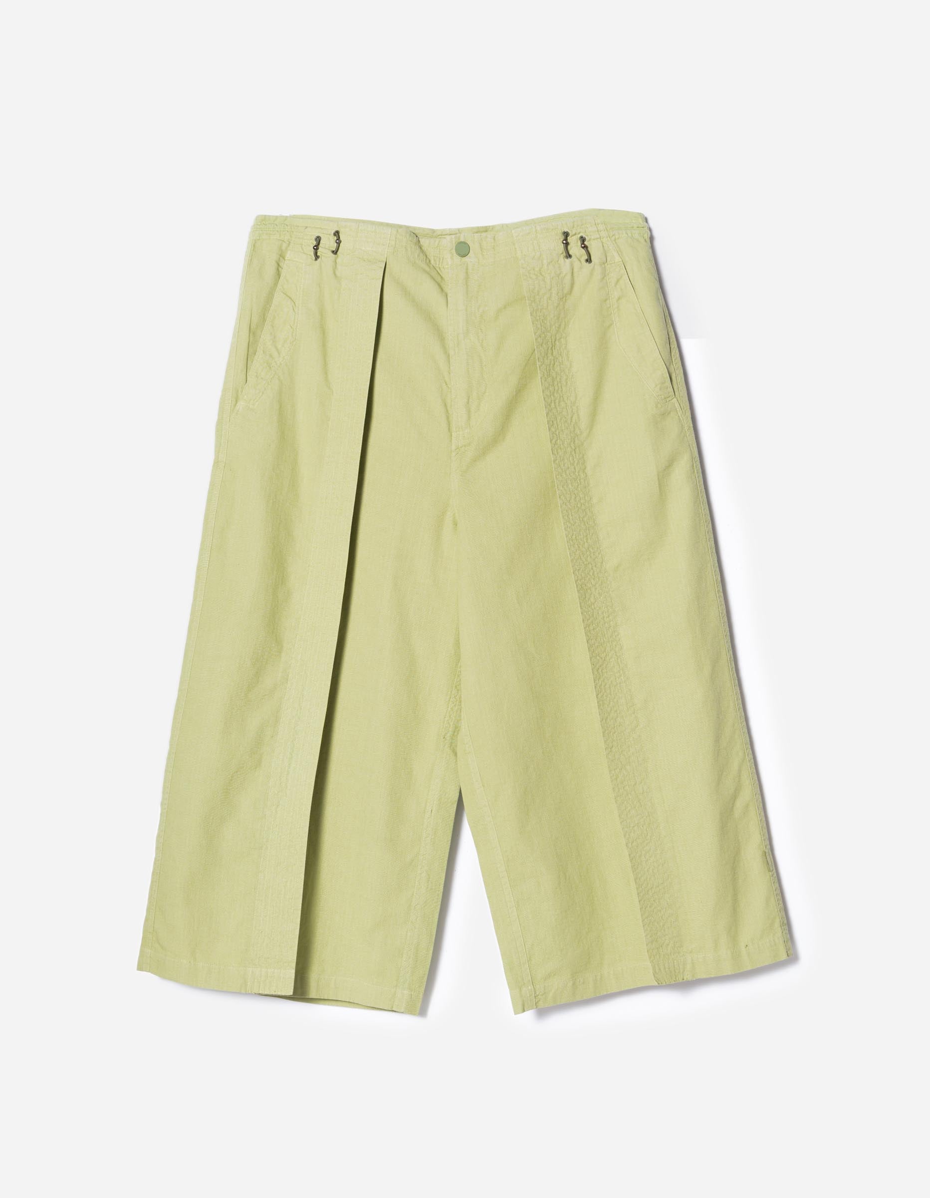 7217 Cropped Hakama Pants Moss Green – Maharishi