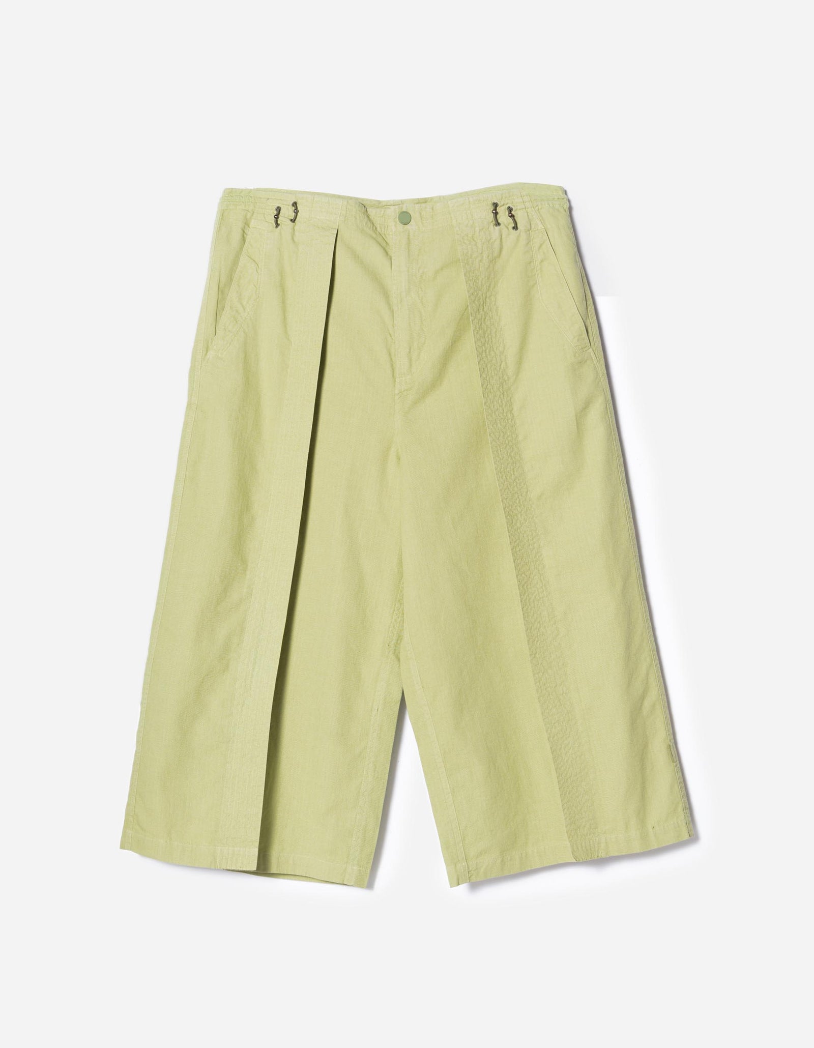 7217 Cropped Hakama Pants Moss Green
