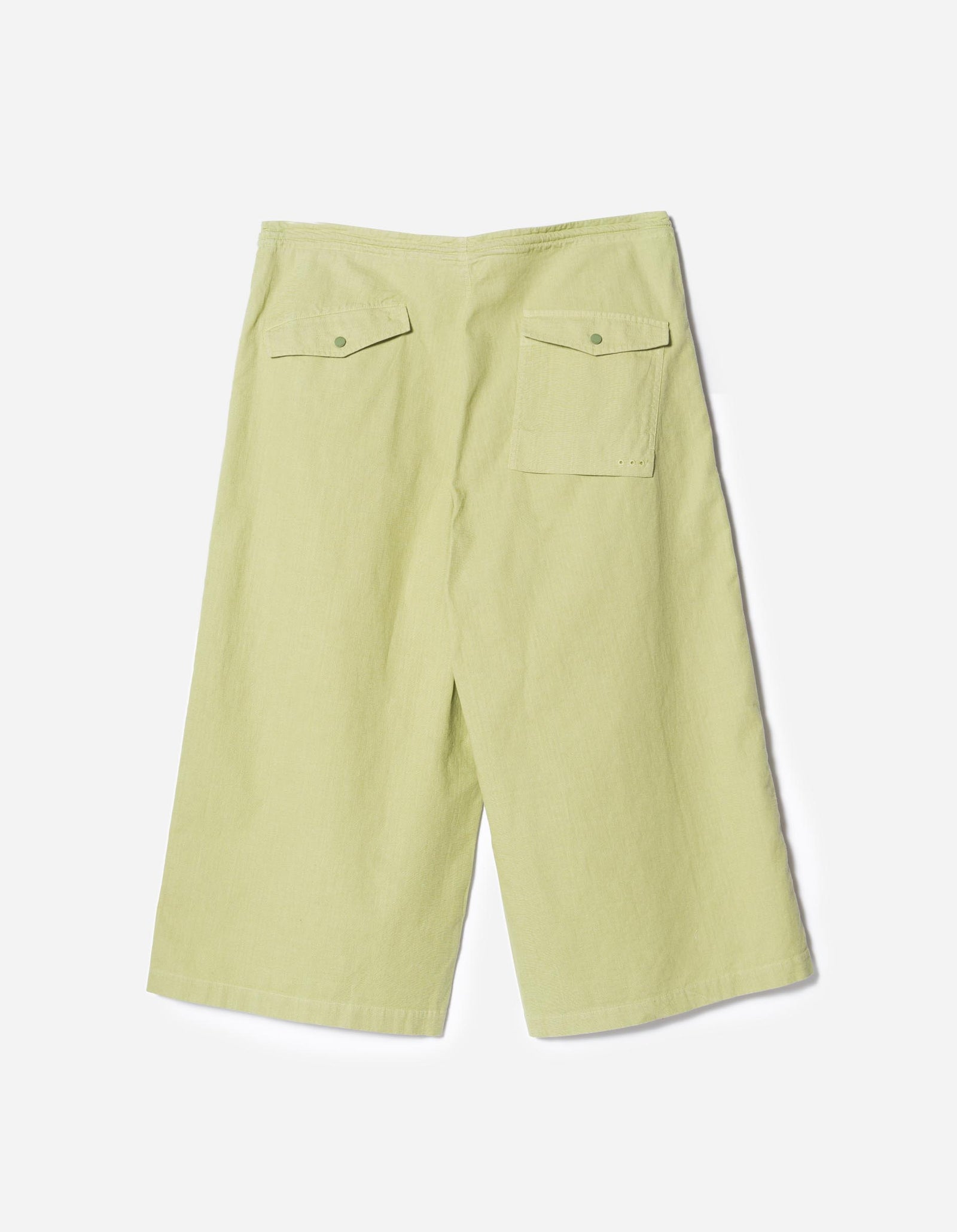 7217 Cropped Hakama Pants Moss Green