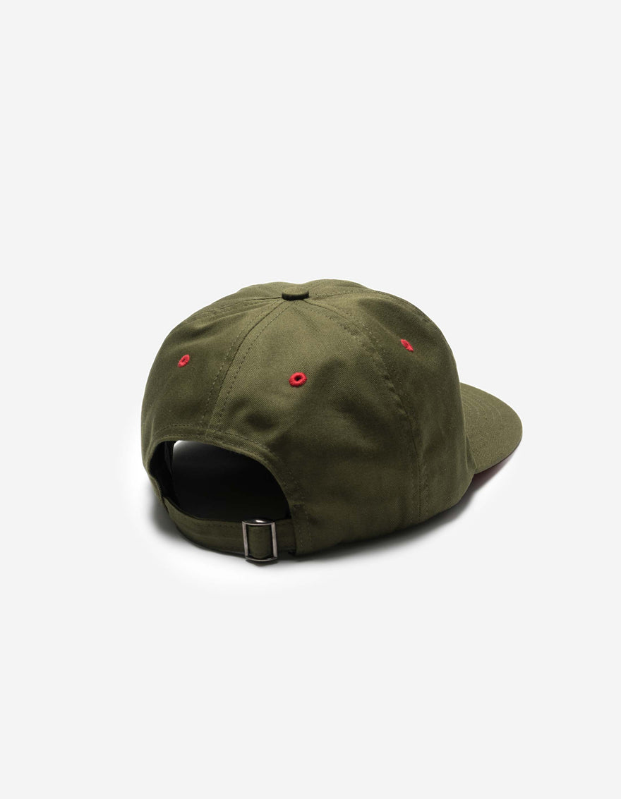 7241 Maharishi Paper Cut 6 Panel Cap Olive OG-107F