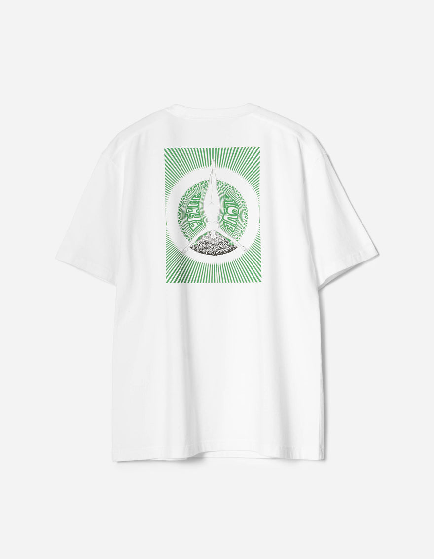 7261 Peace & Love Press S/S T-shirt White