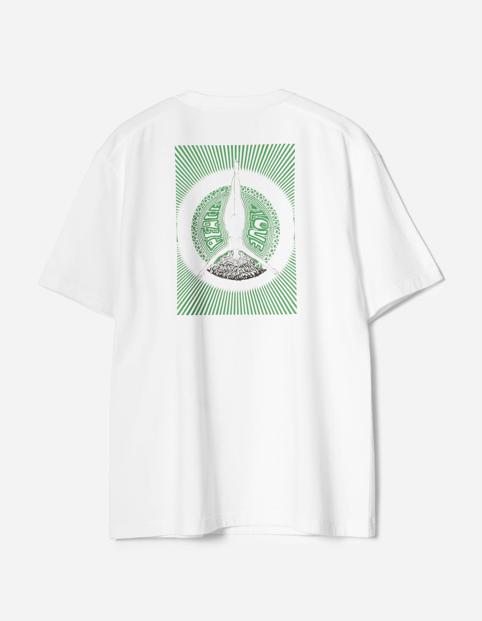 7261 Peace & Love Press S/S T-shirt White