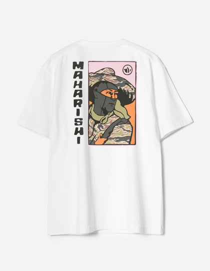 7262 Japanese Menko Card S/S T-Shirt White