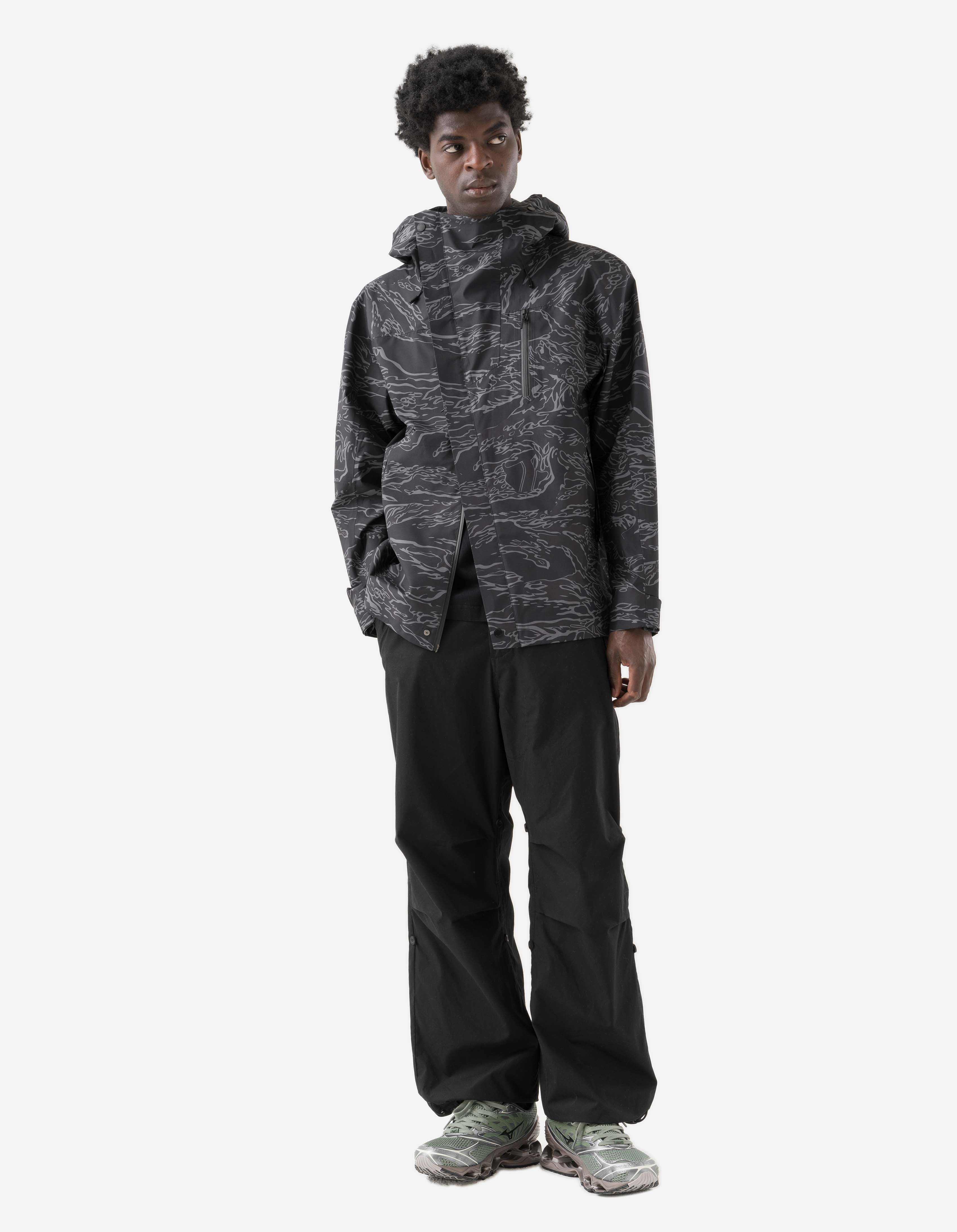 7274 Bonsai Tigerstripe Asym Parka Subdued Night – Maharishi