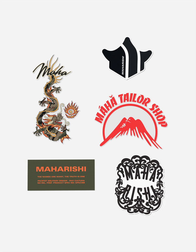 7285 Maharishi Sticker Pack Multi