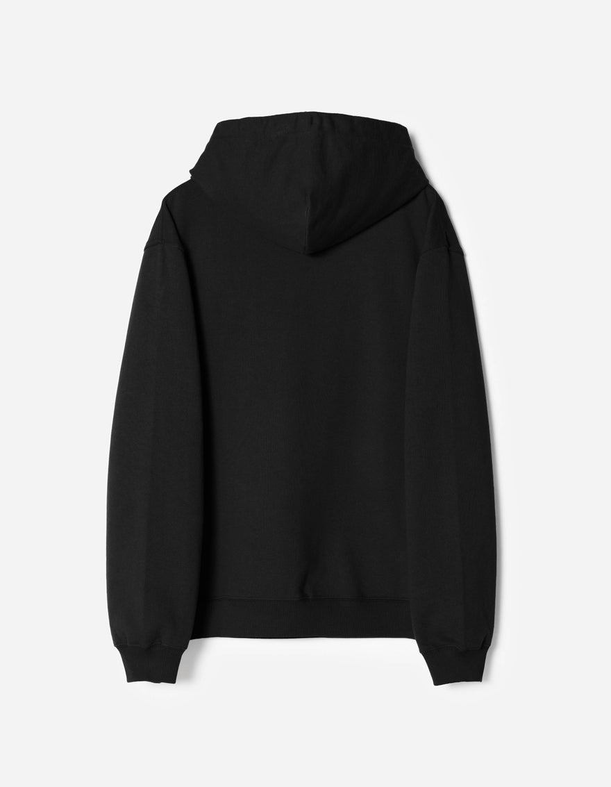 7287 Maharishi Organic Hooded Sweat Black