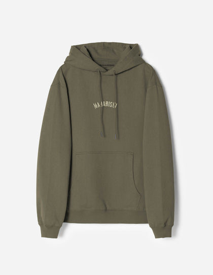 7287 Maharishi Organic Hooded Sweat Olive OG-107F