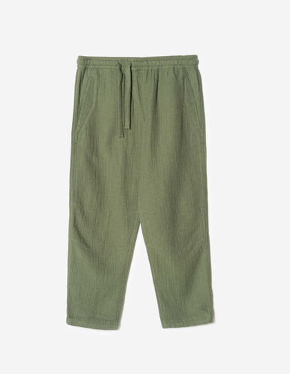 7300 Light Kantha Asym Track Pant Olive