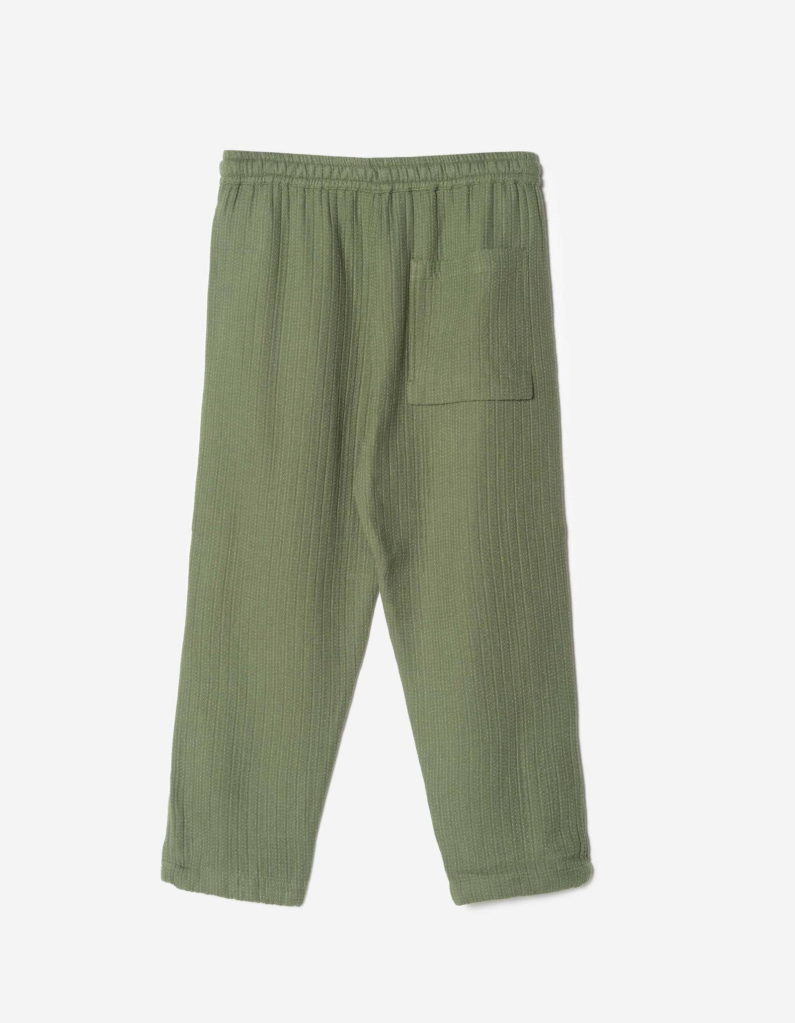 7300 Light Kantha Asym Track Pant Olive